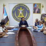 السقاف يترأس اجتماعا إستثنائيا لرؤساء القيادة المحلية بمديريات العاصمة عدن .