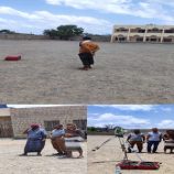 استئناف أعمال تأهيل ملعب مدرسة الشهيد عباس رضوان بمحافظة لحج