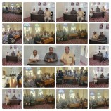 مدير عام قعطبة الشاعري يلتقي مع مدراء المكاتب واعيان مدينة قعطبة.