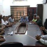 تنفيذي مديرية تبن يقف امام تقريري تنفيذ قرارات الربع الاخير من العام الماضي والموارد المالية.