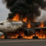 المليشيا تبيع حطام طائرات مقصوفة من مطار صنعاء لتاجر خردة