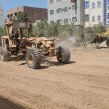 تواصل العمل في مشروع إعادة تأهيل شارع الخمسين بالمنصورة