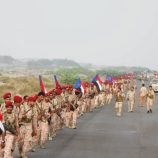 اللواء الخامس دعم وإسناد ينفذ مسيرًا عسكرياً بمناسبة تخرج عدد من الدورات القتالية التخصصية