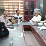 المهندس بغازي وصائب وشحيري يناقشون تنسيق العمل لتنفيذ مؤسسة التضامن مشروع ريادة الاعمال