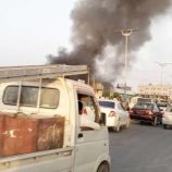 اندلاع حريق هائل في مستودع للبطاريات والألواح الشمسية في الغيضة