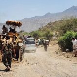 قوات الحزام الأمني بالضالع تنفذ حملة توسعة وإصلاح الخط الرئيسي