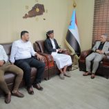 اليافعي يلتقي الشباب الإعلامي أعضاء مبادرة تأهيل خط ابين الدولي