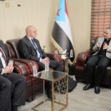 نائب رئيس الهيئة الوطنية للإعلام الجنوب يلتقي وفد منتدى الشرق الأوسط في العاصمة عدن.