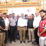 الهلال الاحمر اليمني بلحج يغيث 250 اسرة متضررة من السيول في تبن