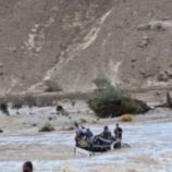 أمطار غزيرة تقطع الطرق بين مدن ساحل ووادي حضرموت