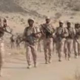 مسير عسكري تنفذه قوات العمالقة الجنوبية لتنمية قدرات منتسبيها