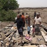 مدير عام تبن يطلع على اضرار السيول في منطقة دار المناصرة بالمديرية