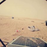 موجة غبار تجتاح منطقة العقلة بشبوة وتتجه نحو بيحان