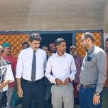 وكيل وزارة الشباب والرياضة يطلع على سير العمل ويشرف على تسليم عشب ملعب الصمود بالضالع