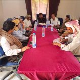 مدير عام مكتب الإحصاء بمحافظة شبوة يناقش مع المكتب التنفيذي بمديرية رضوم آلية العمل الإحصائي