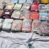 الحملة الأمنية المشتركة تضبط قارب تهريب يحمل طنًّا من المواد المخدرة في منطقة خور عميرة بالقرب من باب المندب