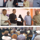 مدير عام مكتب الصحة بلحج يختتم الدورة التدريبية لمقدمي خدمات التحصين ونظام البيانات الاكتروني