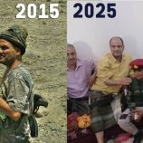 اللواء شلال شايع يزور رفيق دربه المناضل صلاح الشنفرة خلال زيارته الاعتيادية لمحافظة الضالع