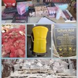 هيئة المواصفات والمقاييس ترفض وتتلف منتجات مخالفة في عدن الوديعةوشحن