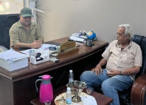 رئيس مؤسسة يافع للتنمية الحصني يلتقي المهندس الحريبي لمناقشة مشاريع التنمية لبعوس