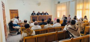 الكثيري وباعوم يتفقدان سير العمل في المجمع القضائي بسيئون