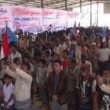 تواصل الاحتشاد في مخيم اعتصام زنجبار تأكيدا لمطلب إعلان دولة الجنوب العربي