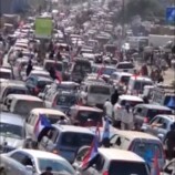 يحدث الان: حشد جماهيري ضخم في طريقه لساحة العروض قادم من الضالع