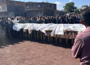 قيادة اللواء الخامس دعم واسناد واللواء الرابع عشر صاعقة تقر إستقبال العزاء لشهداء معركة المستقبل الواعد في منصة شهداء ردفان