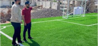 مدير صيرة يتفقد سير المشاريع المنفذة في نادي التلال