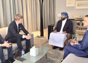 عضو مجلس القيادة “المحرّمي” يلتقي المبعوث الأممي إلى اليمن هانس غروندبرغ