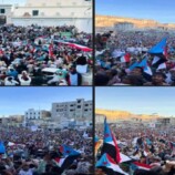تظاهرة كبرى مؤيدة للمجلس الانتقالي في سيئون بحضرموت