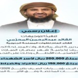 صرف إكرامية رمضان لأسر الشهداء ومنتسبي القوات المسلحة الجنوبية