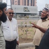مدير عام المنصورة يتفقد مستوى إنجاز مشروع “إنشاء متنفس مثلث دوار السفينة
