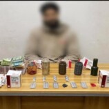 عدن.. ضبط متهم بحيازة مواد مخدرة ومتفجرات