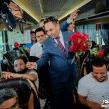 رئيس هيئة النقل البري يدشن أولى رحلات تفويج الحجاج برًا من عدن