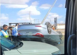حادث مروري مروع بخط إنماء في المنصورة