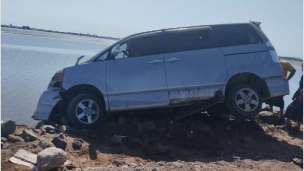 حادث مروري على خط الجسر في العاصمة عدن