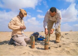 إتلاف أكثر من 1300 قطعة من المخلفات الحربية في حضرموت