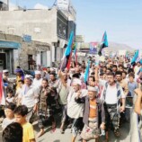 حبيل جبر تشهد تظاهرة جماهيرية حاشدة رفضا لاطلاق السجناء الإرهابيين وتأييدا للنكف القبلي لقبائل ردفان والجنوب عامة
