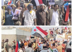مسيرة حاشدة بالدراجات النارية في طور الباحة رفضاً للوصاية وتأكيداً على احترام إرادة الشعب الجنوبي