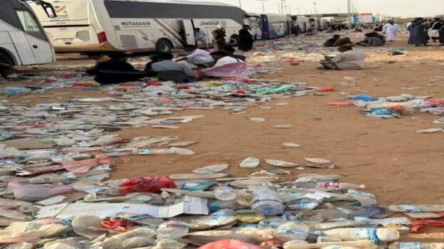 صورة صادمة من منفذ الوديعة البري