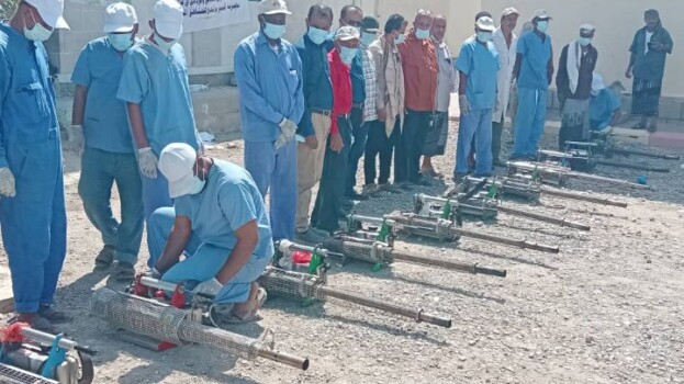 برعاية ودعم محافظ لحج.. تدشين حملة الرش الضبابي لمكافحة الملاريا وحمى الضنك بمديرية المسيمير