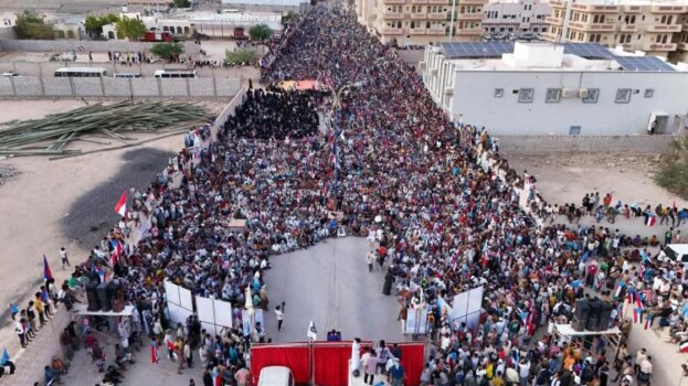 سيئون حضرموت تحتضن مليونية التعبئة الشعبية وتؤكد التمسك باستعادة دولة الجنوب