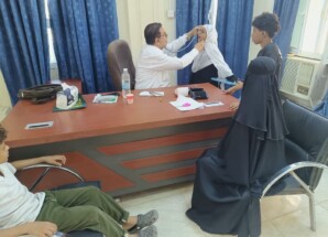 جامعة لحج تواصل تقديم خدماتها الطبية المجانية عبر مركز التعليم المستمر وخدمة المجتمع